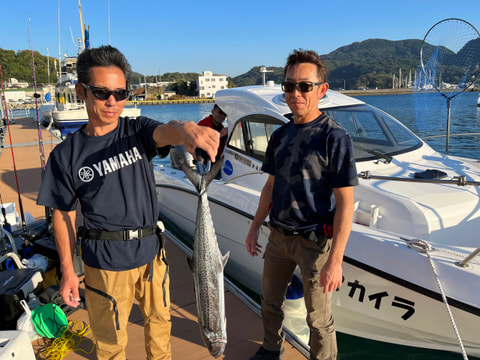 原で釣れた魚